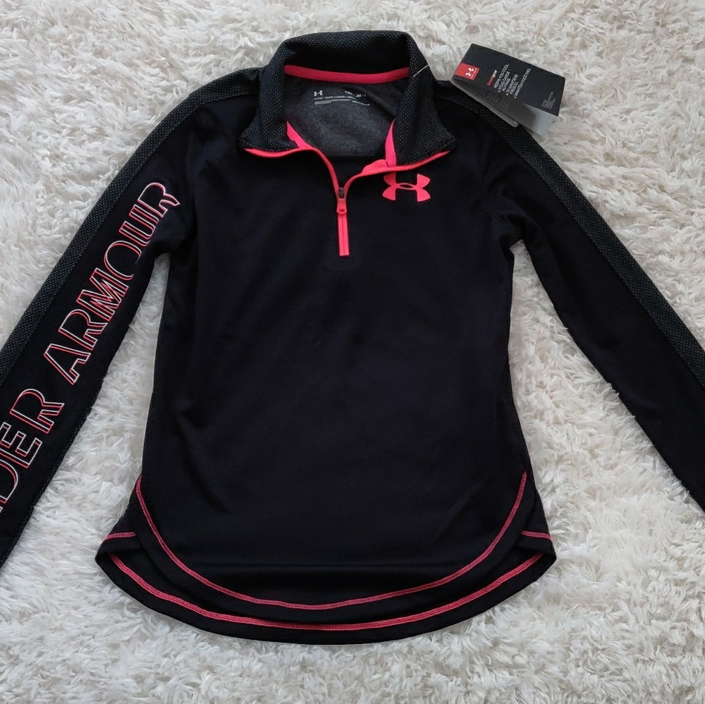 Under Armour Girls Long Sleeve Heat Gear Shirt
